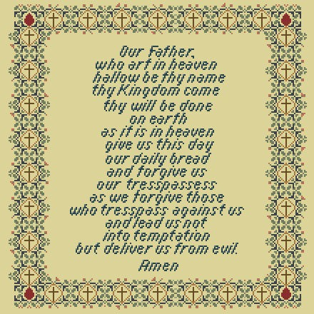 Lords Prayer - PDF Pattern
