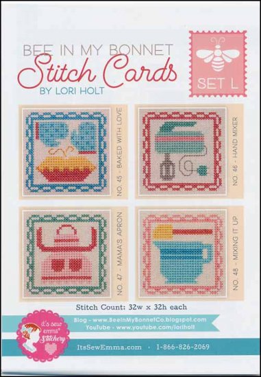 Bee In My Bonnet Stitch Cards by Lori Holt - L